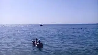 Пляж отелей J'Adore Deluxe, Riolavitas и Port River. Сиде. Турция.