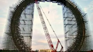 Construction of the World's Tallest Ferris Wheel