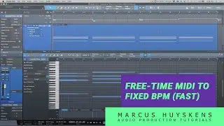 How to Conform a Free-time MIDI Performance to a fixed BPM In PreSonus Studio One