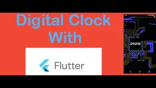 Coding satisfication | flutter clock with pcb gif background | with source code