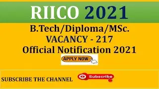 riico vacancy 2021 | RIICO Recruitment 2021 | 217 vacancy | Freshers Freshers | Diploma B.tech Msc.