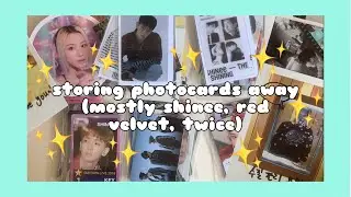 ☆ storing 70+ photocards in my kpop collection binder (red velvet, twice, and mostly shinee) ☆