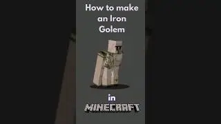 How to make an iron golem in Minecraft #gaming #minecraft #gamingtips #minecrafttipsandtricks