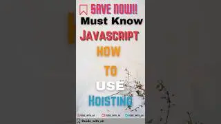 Javascript Hoisting use #javascript #shortsvideo #trending