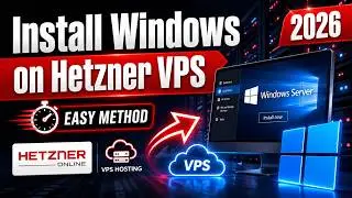 How to Install Windows Server on Hetzner Dedicated server in 2026 in Minutes  | Easy Method