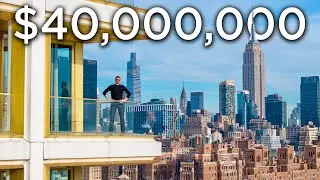Touring a Modern 40,000,000 New York City Penthouse | NYC Apartment Tour