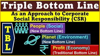 Triple Bottom Line (TBL) - Concept, Meaning, An Approach to CSR , Reporting Framework, 3 Pillars