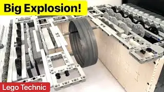 Spinning Lego Tracks Fast! Big Explosion 4k