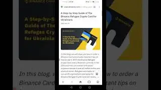 Украинские переселенцы уже получили первую выплату в криптовалюте от Binance!
