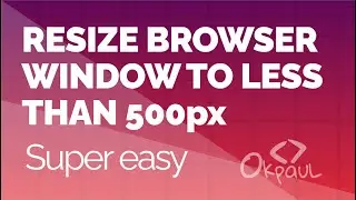 Resize the viewport to less than 500px