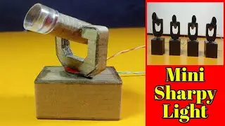 How To Make DC Motor Using Mini Sharpy Light Project at home // খুব সহজ পদ্ধতিতে তৈরি এই পার লাইটটি।