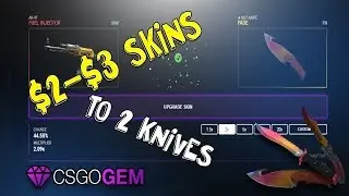 $2-$3 Skins to Gut Knife Fade  ( 2 Knifes )$170 Profit - CSGOGem Gambling