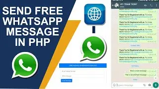 How to Send Message on WhatsApp using PHP || Live Demo || Chat API || Whatsapp API 