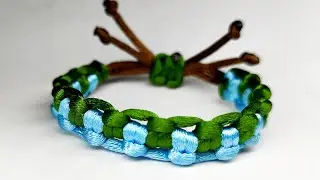 Make a beautiful and elegant bracelet from yarn.  Making something out of yarn.