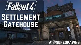 Fallout 4 Far Harbor - Settlement Gatehouse (Barn Build)