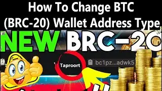 How To Change BTC (BRC-20) Wallet Address Type in Unisat Wallet | BRC-20 Wallet