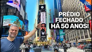 The attractions of the most famous building in Times Square in New York.