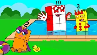 Numberblocks 2 Don't Be Sad and Feel Jealous of Numberblocks 3 - Numberblocks fanmade coloring story