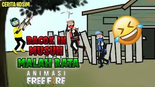 ANIMASI FF - BACOK IN MUSUH,EH MALAH RATA - CERITA KOSIM