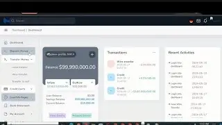 🔥How To Design an ONLINE BANKING WEBSITE With Advanced Features and Sleek Receipts