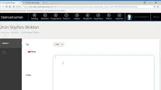 Opencart Ürün Sayfası Blokları Modülü Kullanım Kılavuzu
