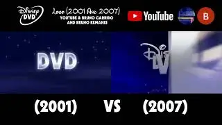 Disney DVD Logo (2001 And 2007) YouTube & BG And BR