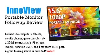 (NEW) InnoView Portable Monitor 15.6 Inch HD - FOLLOWUP REPORT!