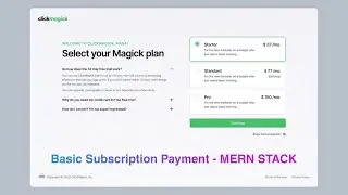 Learn to Create a Subscription App using MERN Stack