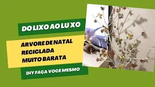 ÁRVORE DE NATAL RECICLADA| #dolixoaoluxo #dolixoaaoluxo #façavocemesmo