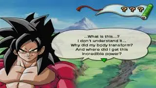 Goku gets the SSJ4 transformation - Dragon Ball Z Budokai 3 (PS2)