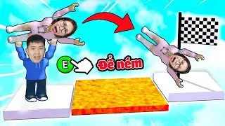 Ném đồng đội để thắng bqThanh và Ốc Dỗi Nhau Khi Chơi Tựa Game Này Roblox Carry Me