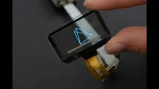 Transparent OLED display demo