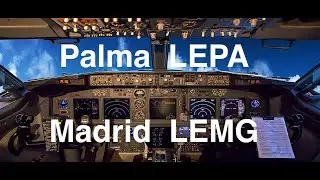 [X-Plane 11.55]  Palma de Mallorca (LEPA)  -  Madrid (LEMD) on VATSIM.