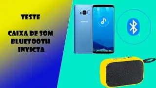 Caixa de Som Bluetooth Invicta  - Teste e Review.