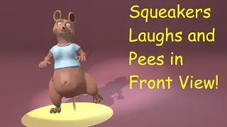 Squeakers Laughs and Pees in Front View!