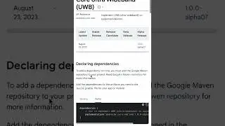 Jetpack core uwb library