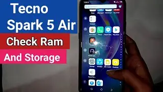 Tecno spark 5 air check ram and Storage