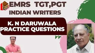 K . N Daruwala Important Objective Questions I EMRS TGT, PGT