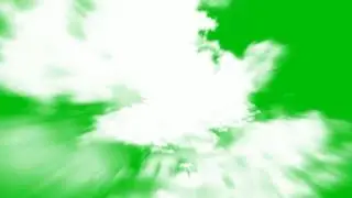 traveling through the clouds green screen effect
