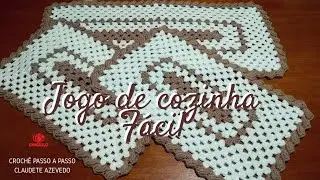 Jogo de Cozinha Simples e Fácil Crochê Passo a Passo