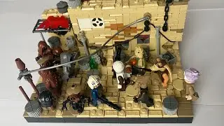 Lego Tatooine slum diorama MOC