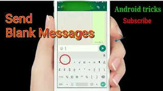 How to Send blank Message in WhatsApp
