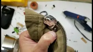 DIY: Jacket Zipper Anchor Broke - Temp Fix - PLASTIC STRAW FIX DID NOT WORK!