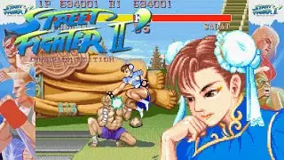 Chun-Li Playthrough - Street Fighter II: Champion Edition [ARCADE][HD]
