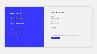 How to make a contact form using HTML and CSS | Tarun Code