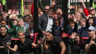 Blaker court TGO outdoor gym activation day with Charlton Triangle and Peabody