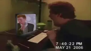 Rickrolled makes dude break the computer.. and pee on camera..