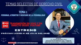PERSONA, ATRIBUTOS Y DERECHOS DE LA PERSONALIDAD
