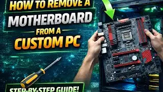 HOW TO REMOVE A MOTHERBOARD FROM A CUSTOM PC!
