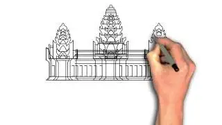 Draw Angkor Wat - Siam Reap Angkor